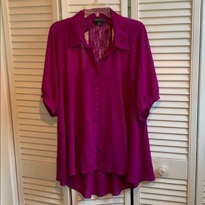 Purple Forever21 Blouse